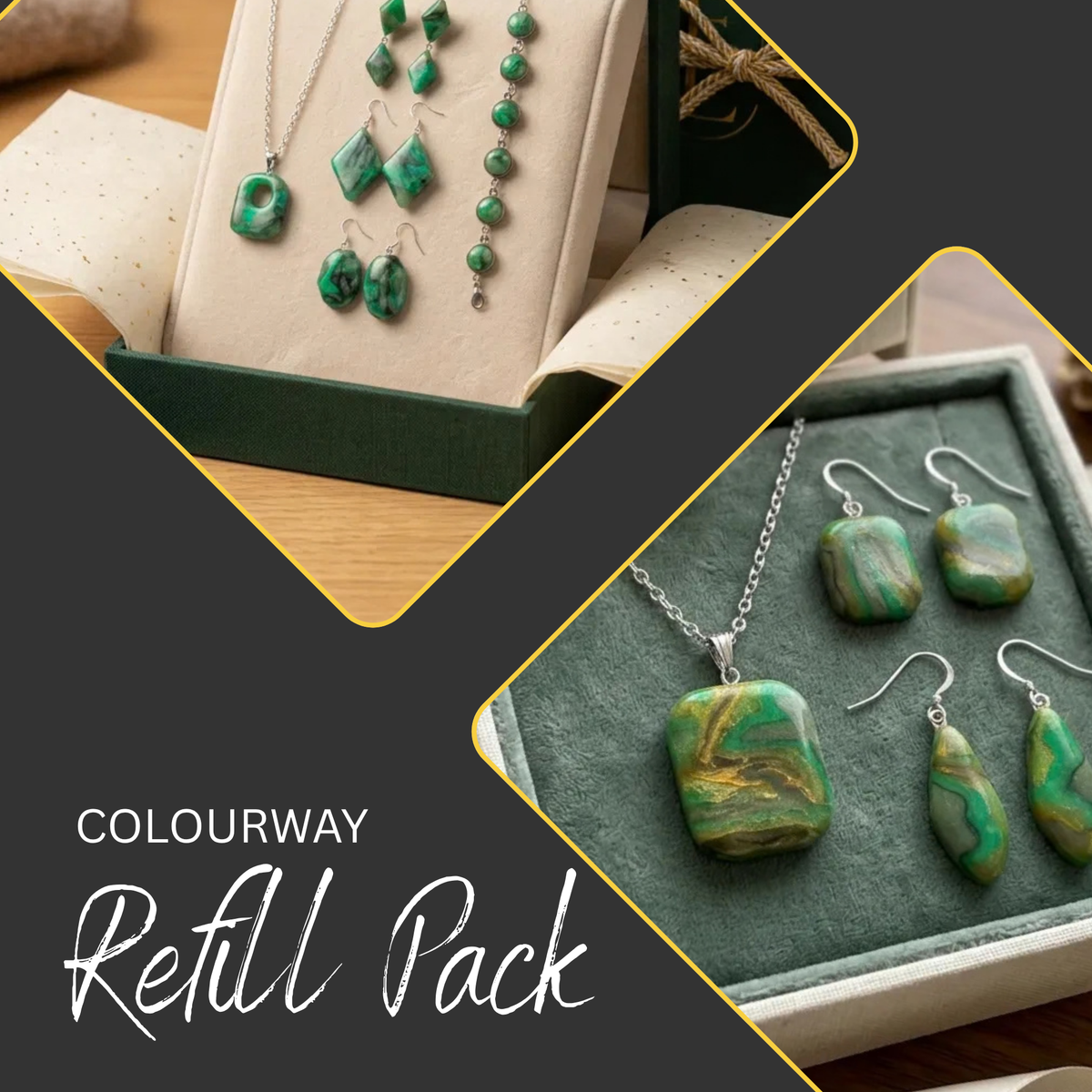 Jade and Emerald Clay & Colourway Refill Pack