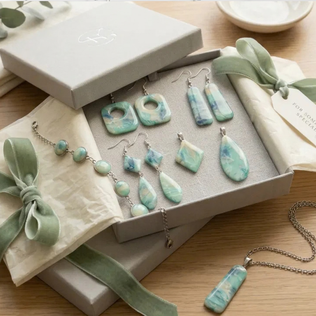 Aquamarine and Ocean Effect Clay & Colourway Refill Pack