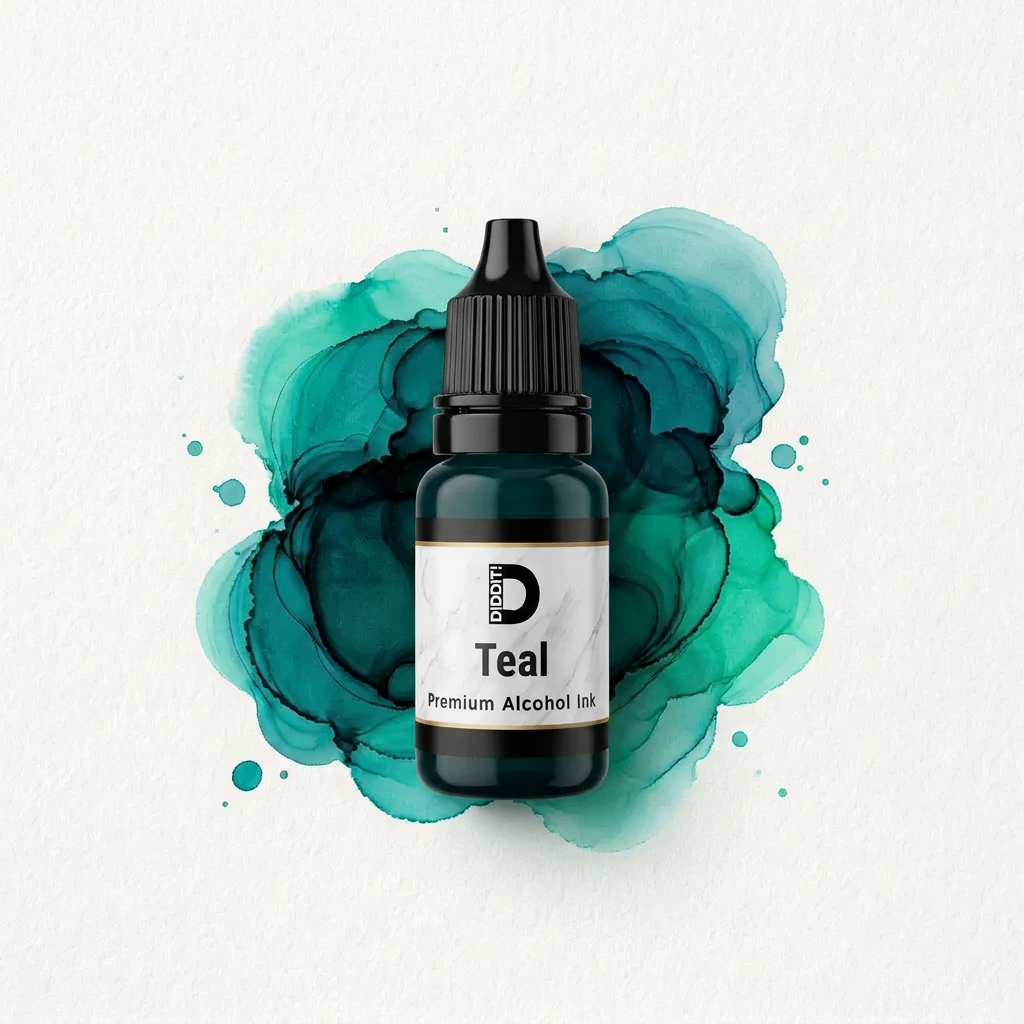 Diddit! Teal Alcohol Ink